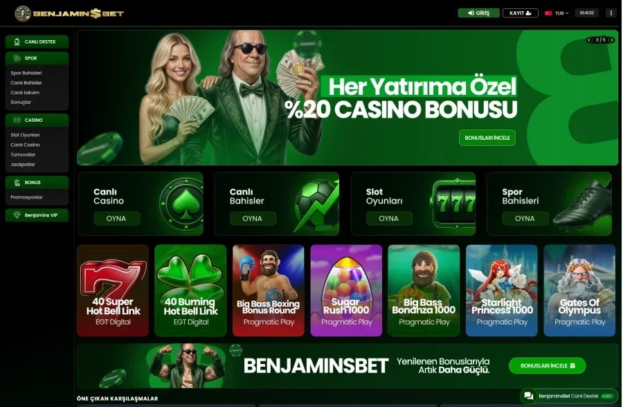 Benjaminsbet ekran görüntüsü
